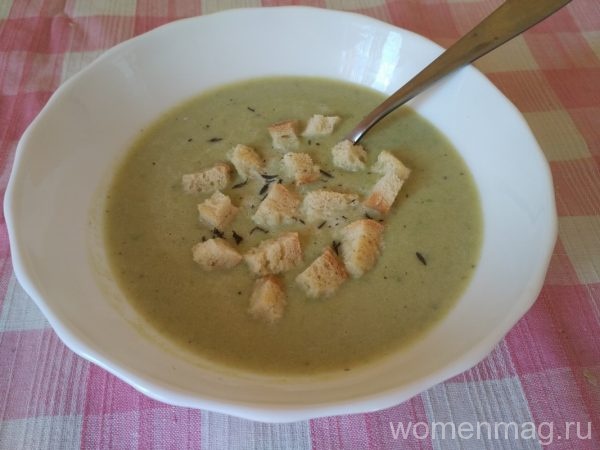 Крем-суп из зеленых овощей