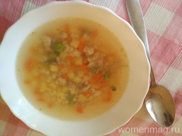 Детский вермишелевый суп
