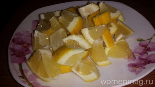 Перетертые лимоны с сахаром