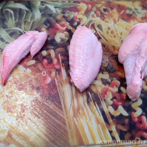 Куриные крылья в чесночно-соевом соусе