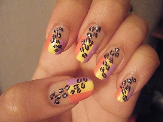 Роспись ногтей: леопардовый рисунок