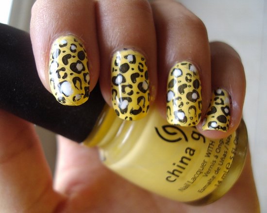 Роспись ногтей: леопардовый принт