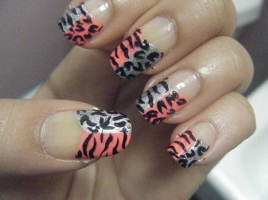 Роспись ногтей: леопардовый принт