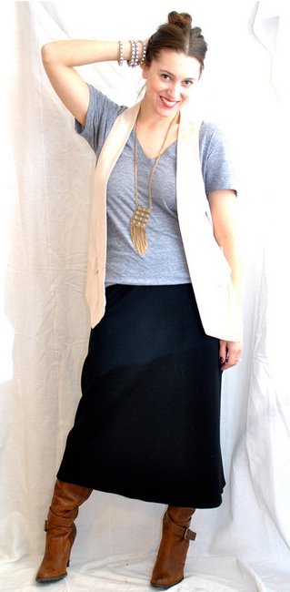 Как носить миди-юбку: секреты блоггера Кристин Камерон