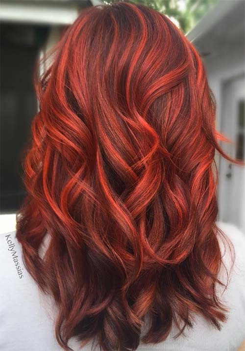 Сто оттенков красного: идеи окрашивания волос