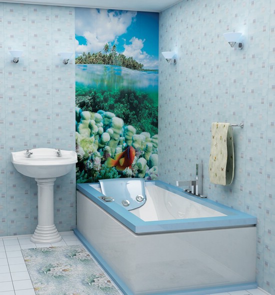 Отделка панелями ПВХ ванной комнаты