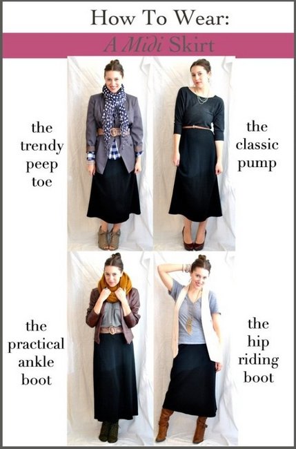 Как носить миди-юбку: секреты блоггера Кристин Камерон