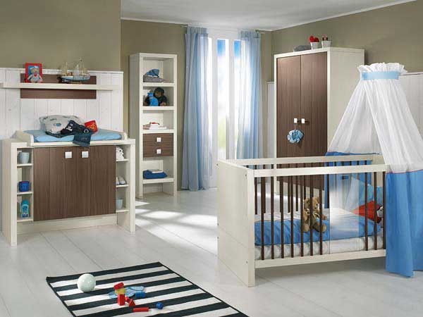 Интерьер комнаты для новорожденного