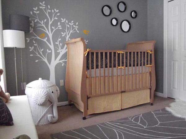 Интерьер комнаты для новорожденного
