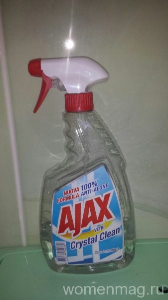 Средство для мытья окон и зеркал Ajax