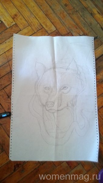 Рисование волка
