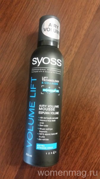Мусс для укладки волос Syoss Airy Volume Mousse