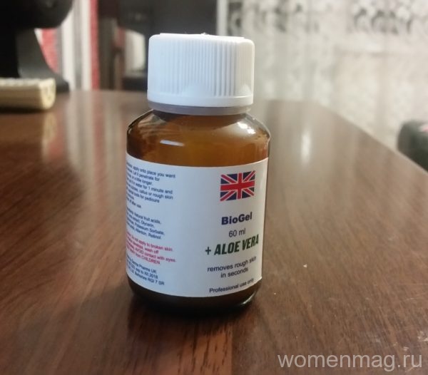 Британский BioGel + Aloe Vera для кислотного маникюра и педикюра