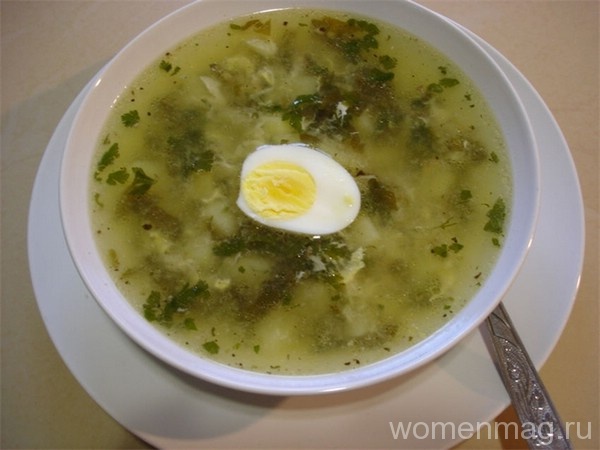 Суп щавелевый классический рецепт с фото