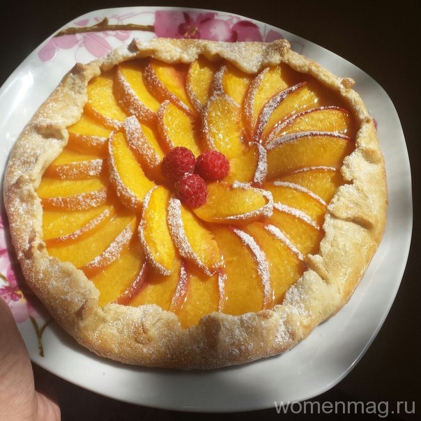 Галета с персиками