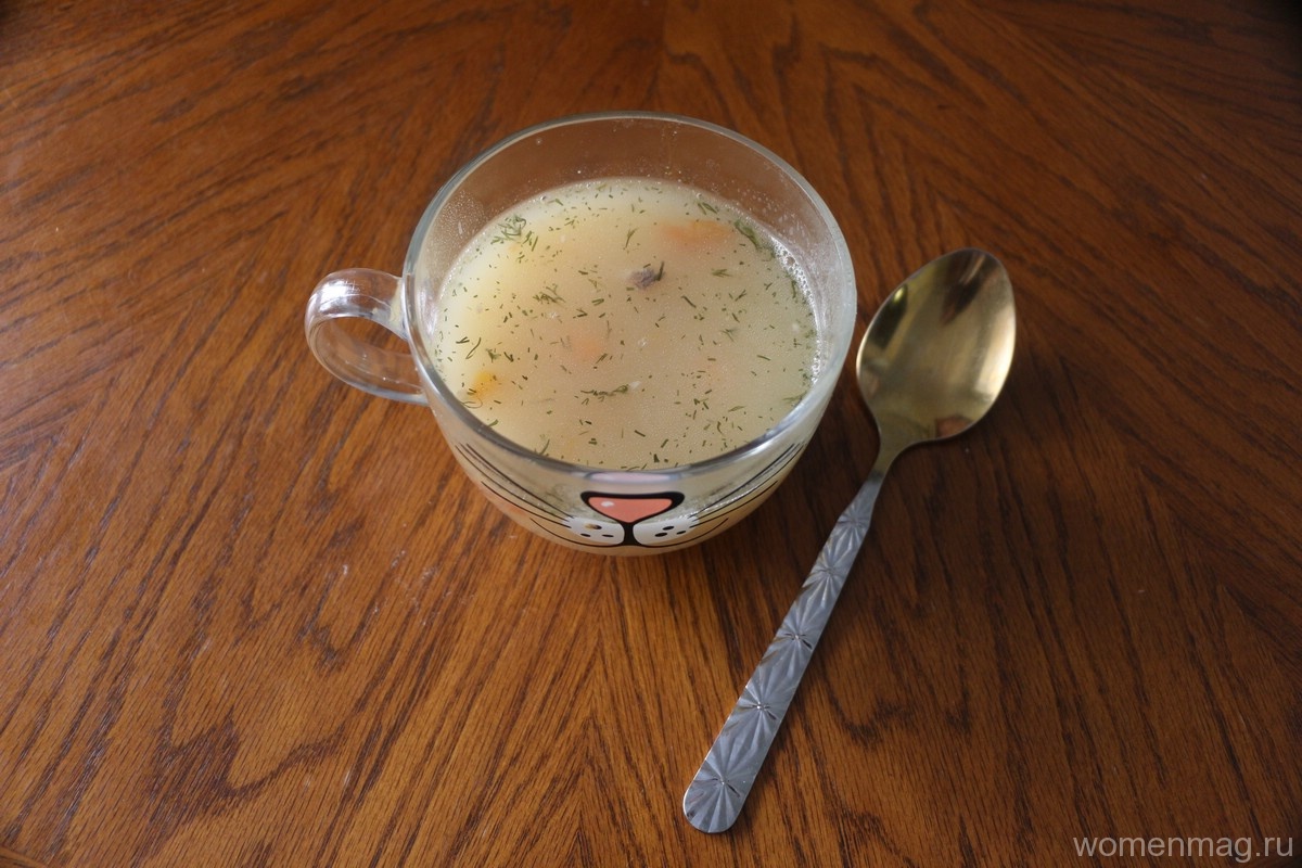 Гороховый суп на курином бульоне