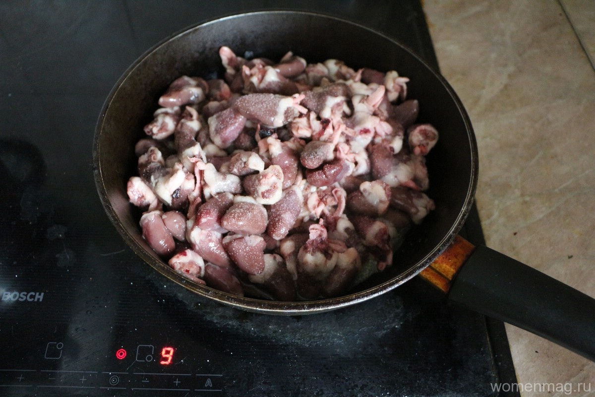 Как приготовить куриные сердечки на сковороде вкусно и просто рецепт пошагово с фото