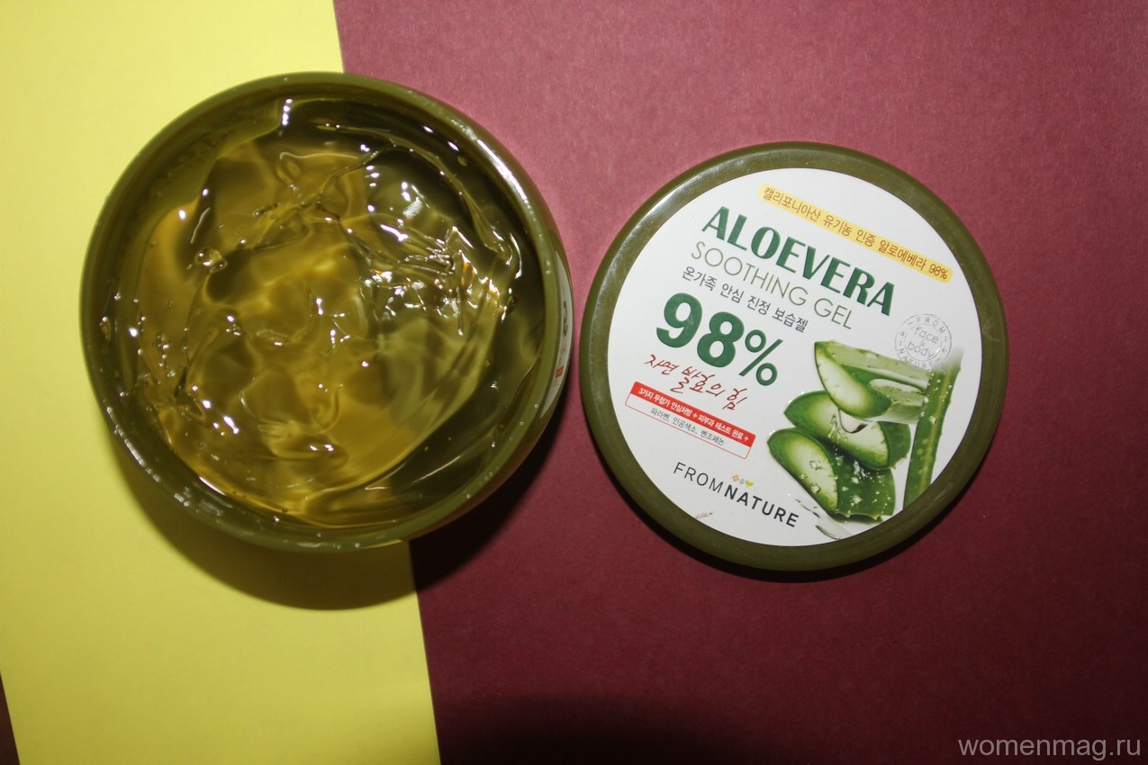 Успокаивающий гель Soothing Gel Aloe Vera от From Nature. Отзыв