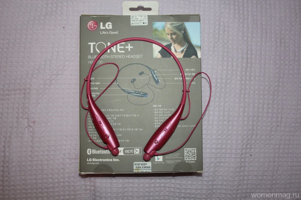 Блютуз наушники LG TONE+ HBS-730. Отзыв