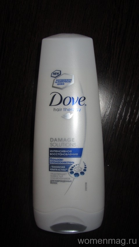 Бальзам-ополаскиватель Dove hair therapy «Интенсивное восстановление» для поврежденных волос. Отзыв