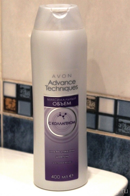Шампунь для волос Максимальный объем Advance Techniques от Avon. Отзыв