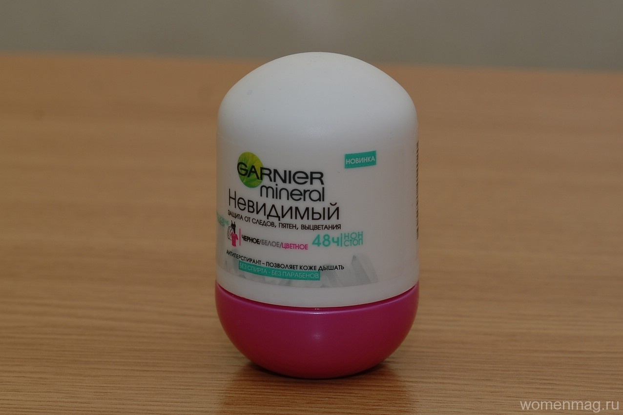 Роликовый дезодорант антиперспирант Garnier mineral Невидимый, Прикосновение свежести. Отзыв