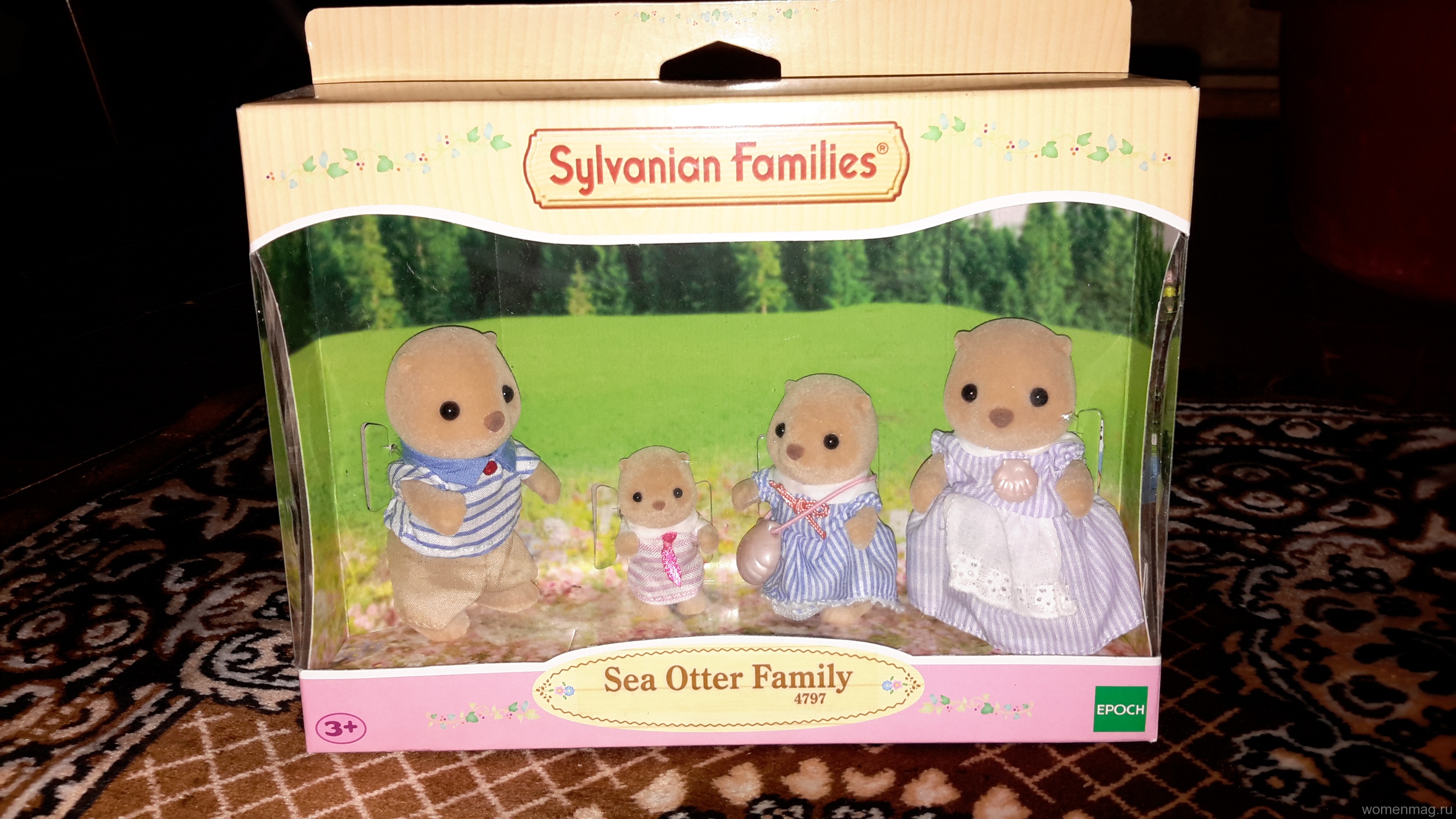 Семейка морских бобров (Sea Otter Family) Sylvanian Families 4797 — маленькие милахи