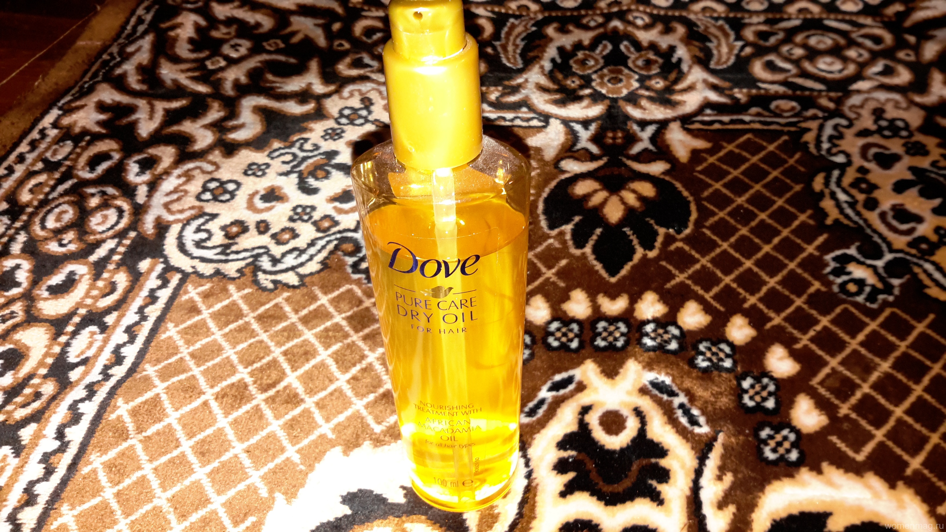 Сухое масло для волос Dove Pure Care Dry Oil for hair — мое мнение о покупке