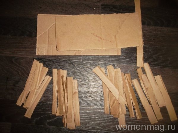 Корзинка из картона и бумаги своими руками