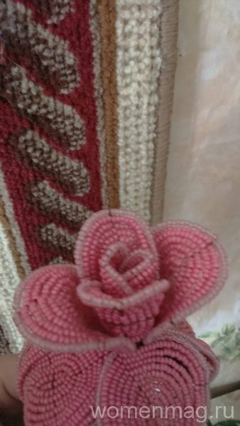Роза из бисера