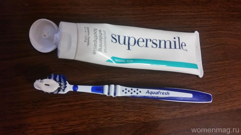 Отбеливающая зубная паста Supersmile. Отзыв