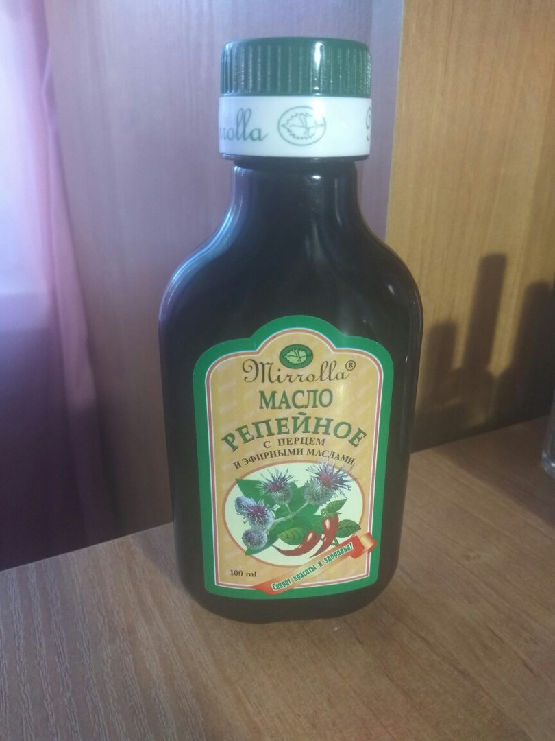 Репейное масло Mirrolla с перцем и эфирными маслами. Отзыв