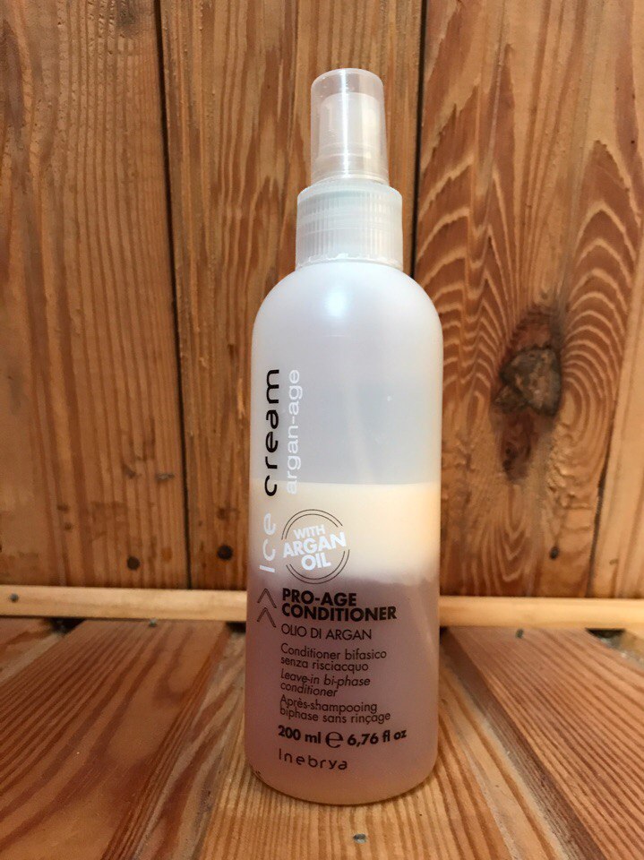Спрей для волос Inebrya Ice Cream Pro Age 2-Phase Conditioner Argan Oil. Отзыв