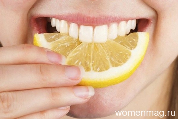 Домашнее отбеливание зубов лимоном