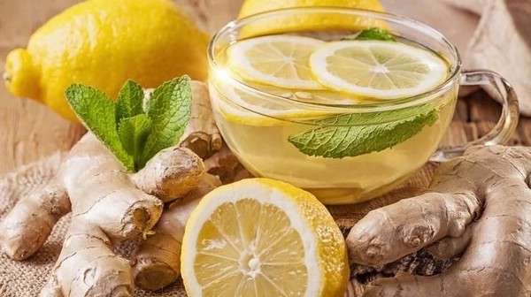 Лимонно-имбирная вода для похудения