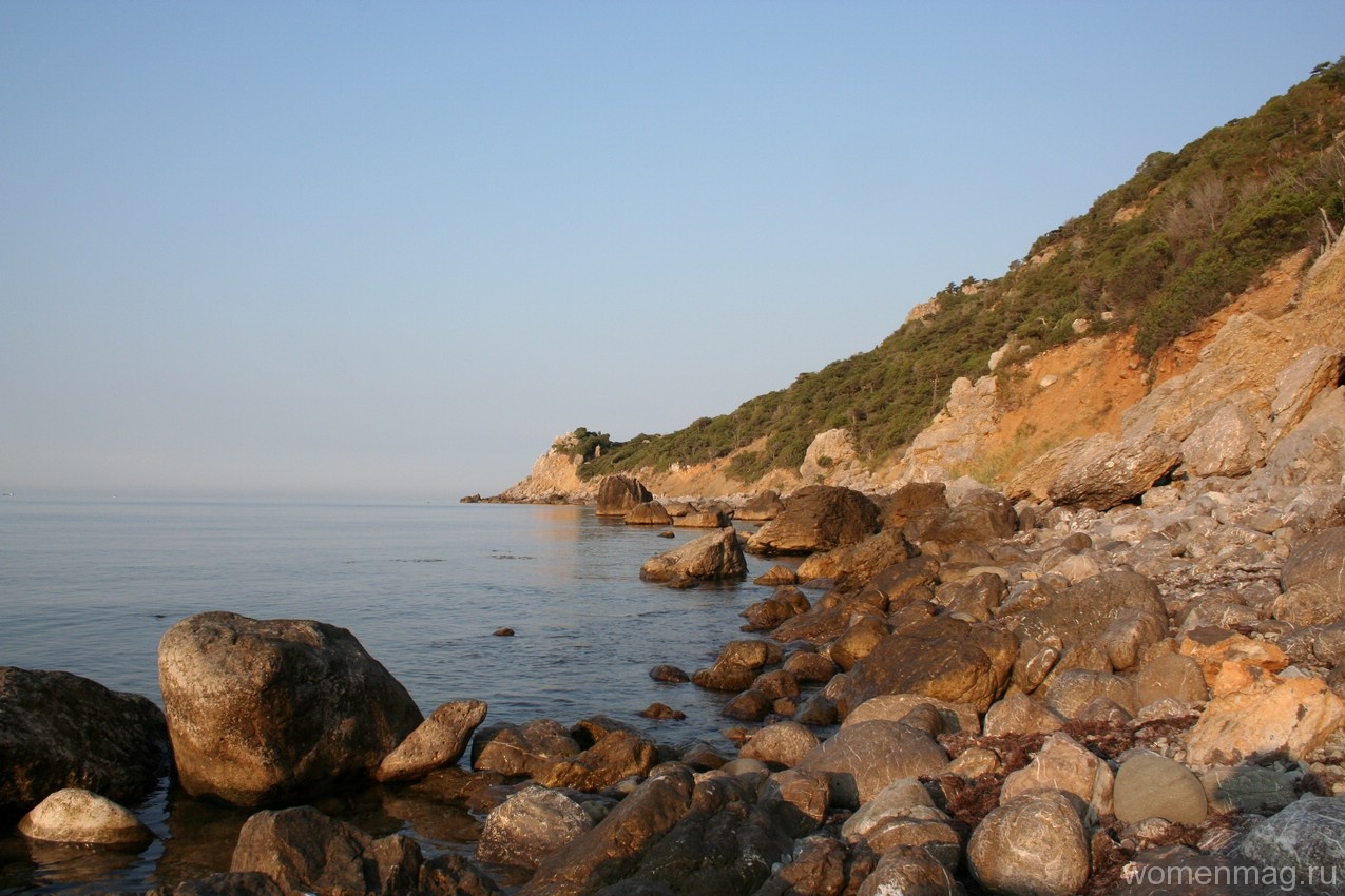 Крым пляж мыс Мартьян